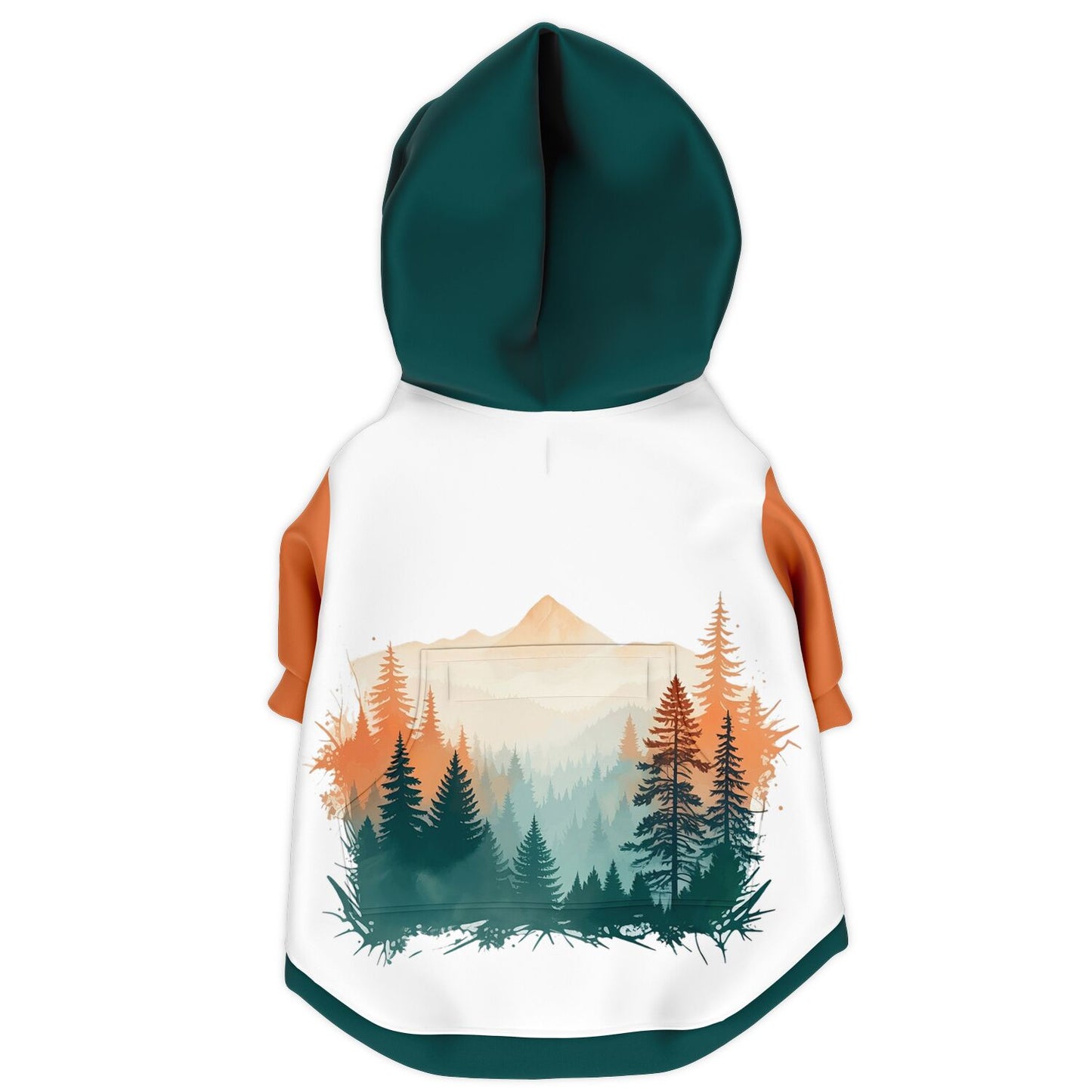 Forest Serenity Dog Zip-Up Hoodie