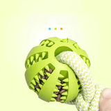 Dog Treat Ball Chewing Toy Resistant Rubber