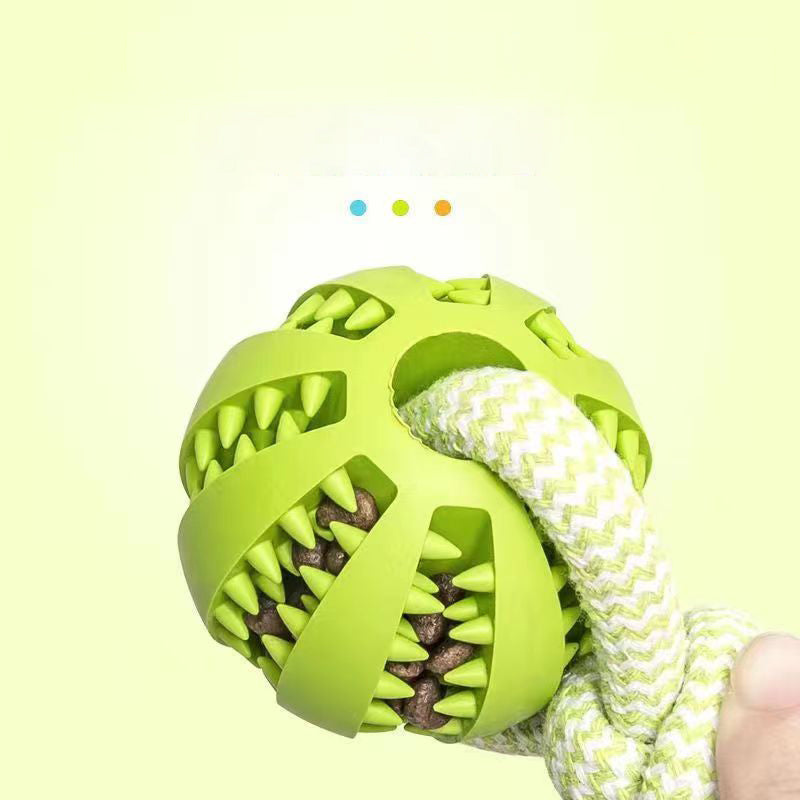 Dog Treat Ball Chewing Toy Resistant Rubber