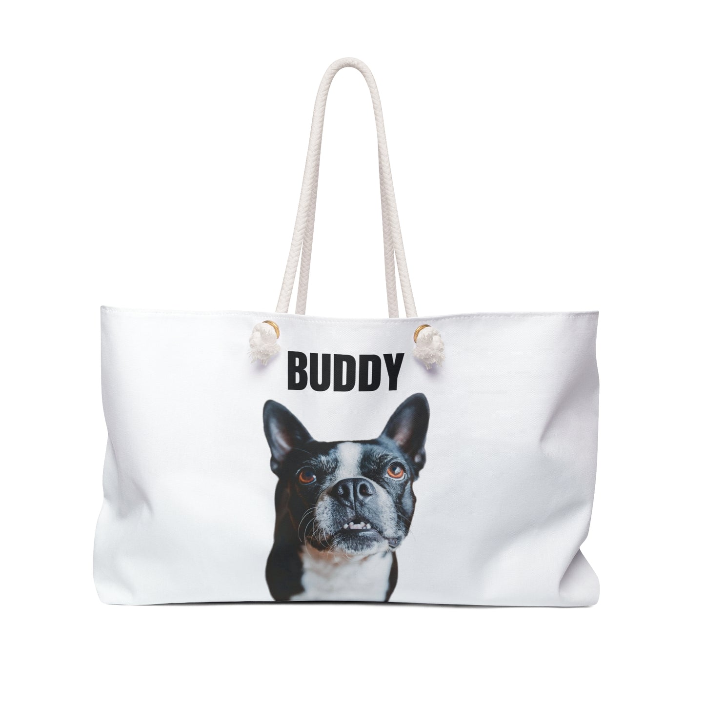 Custom Weekender Bag Using Dog Photo(s) + Name(s)