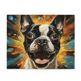 Zoomies Excitement Boston Terrier Dog Puzzle (120, 252, 500-Piece)