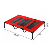 Elevated Pet Bed - Red