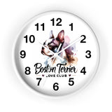Boston Terrier Love Club Wall Clock