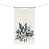 Elegant Watercolor Boston Terrier Art Kitchen Towel - Boston Terrier Love Club