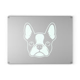 Bostie Face Glass Cutting Board - Black