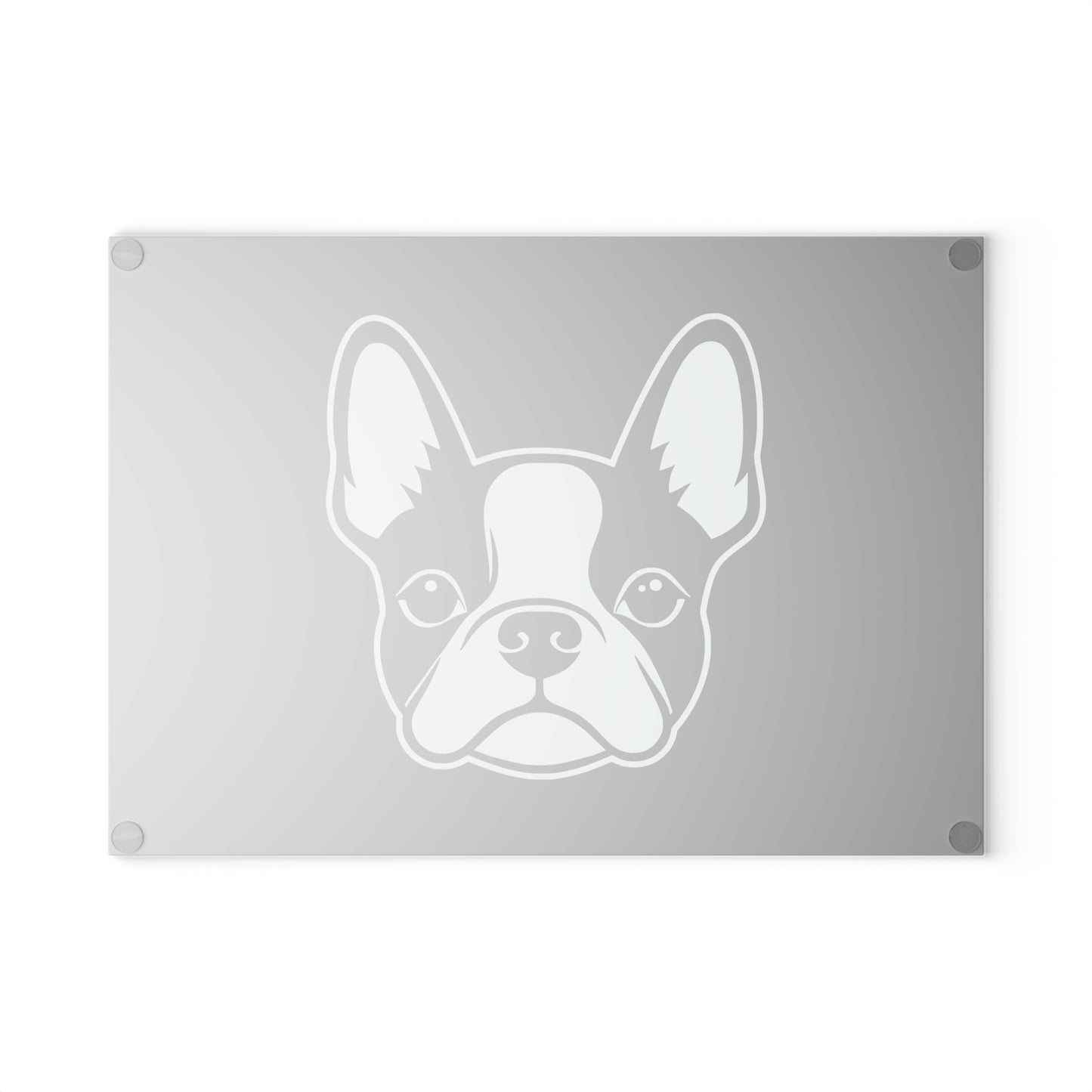 Bostie Face Glass Cutting Board - Black
