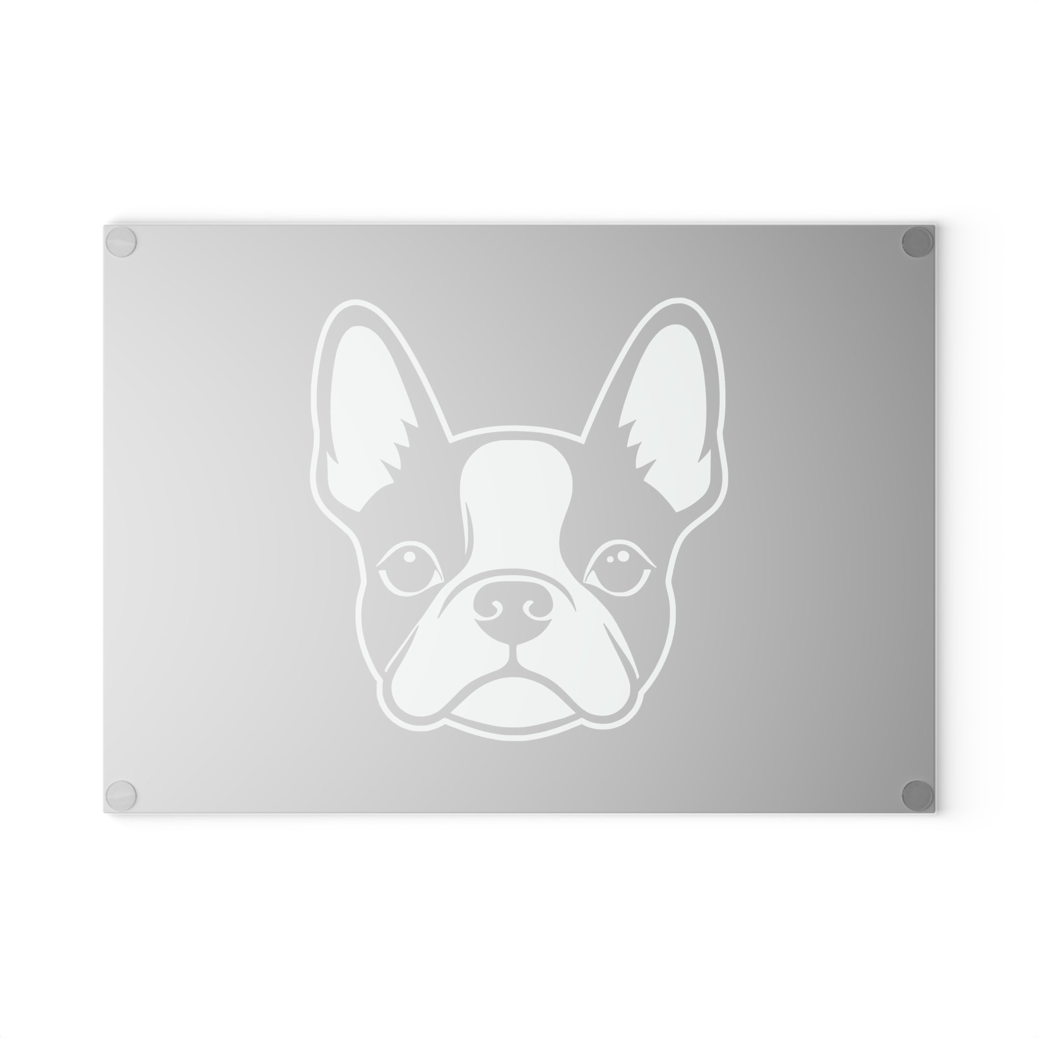 Bostie Face Glass Cutting Board - Black