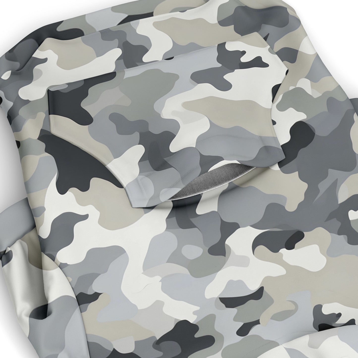 Dog Zip-Up Hoodie - Grey Beige Army Camouflage