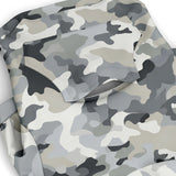 Dog Zip-Up Hoodie - Grey Beige Army Camouflage