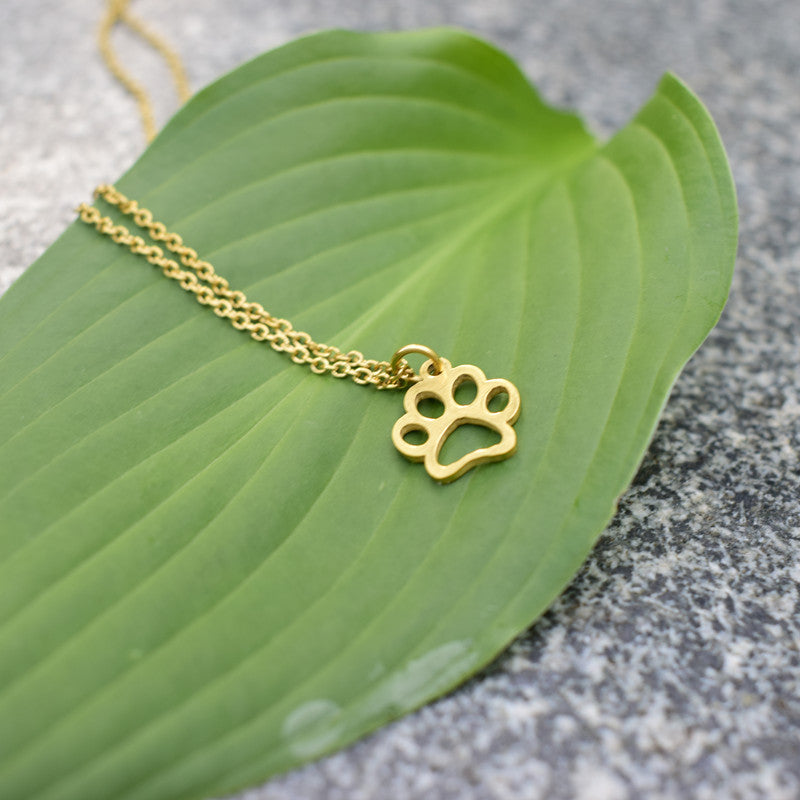 Dog Paw Print Necklace Chain
