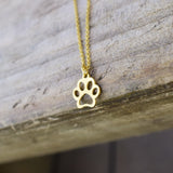 Dog Paw Print Necklace Chain