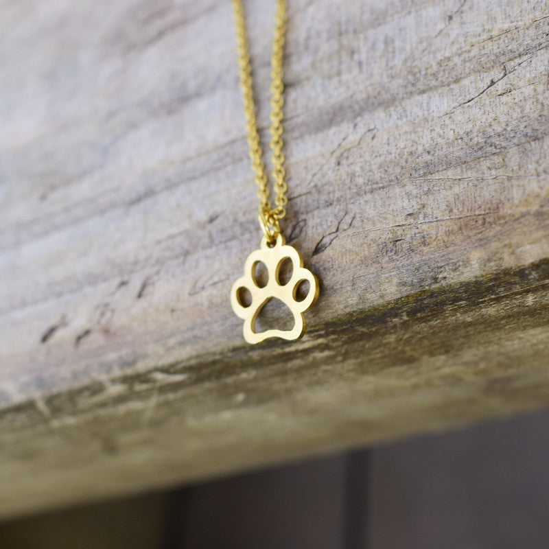 Dog Paw Print Necklace Chain