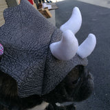 Triceratops Dinosaur Dog Hat Headgear Costume