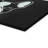Bostie Face Glass Cutting Board - Black