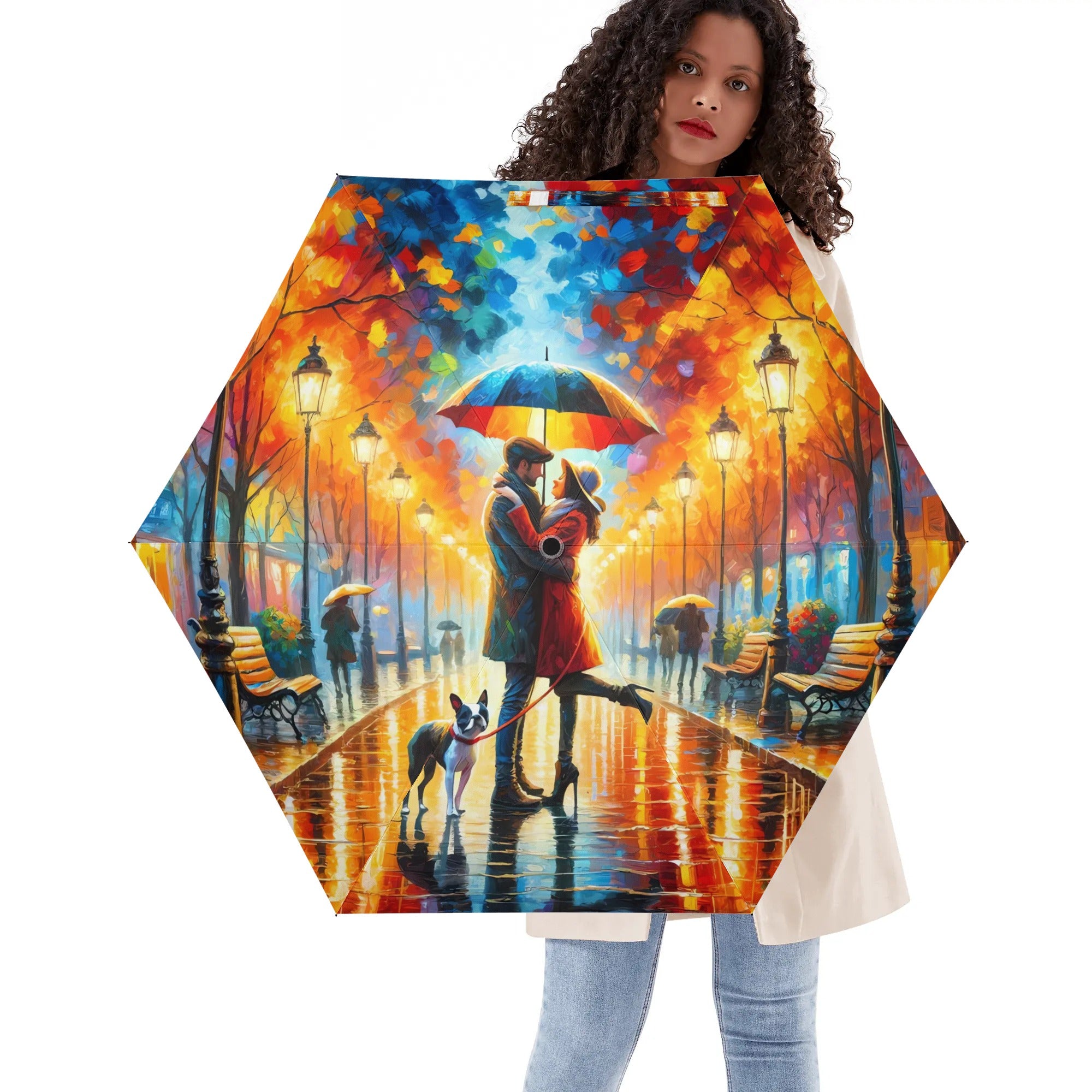 Rainy Embrace Lightweight Auto Open & Close Umbrella