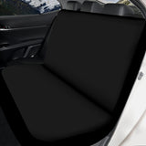 Line Drawn Boston Terrier Dog Black Car Seat Cover Set (Set of 4)