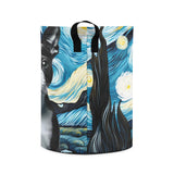 Starry Night - Boston Terrier Laundry Basket/ Storage Bag