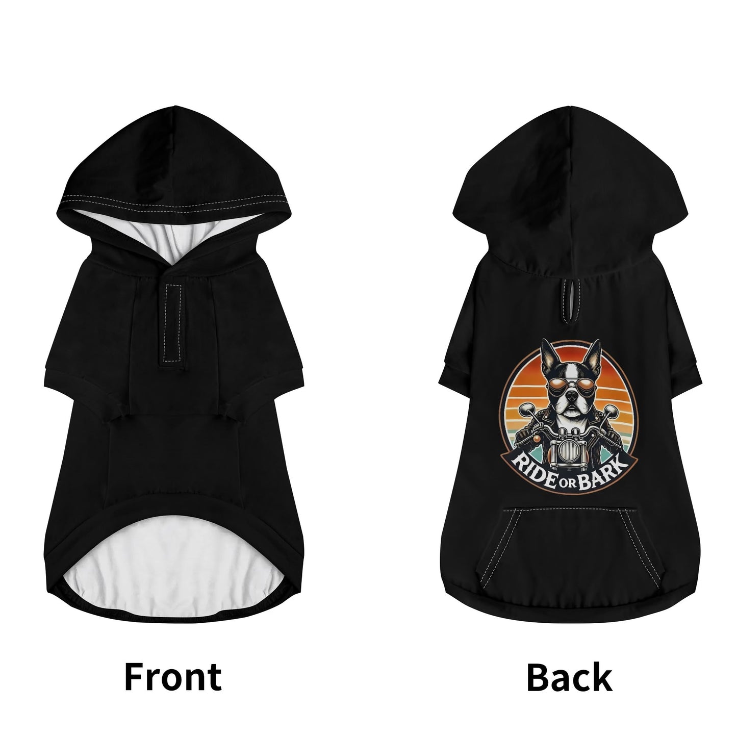 Ride or Bark - Dog Pullover Hoodie