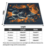Halloween Pumpkin Boston Terrier Dog Flannel Blanket