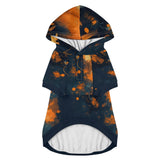 Halloween Pumpkin Boston Terrier Dog Pet Clothes Outfit Pullover Hoodie