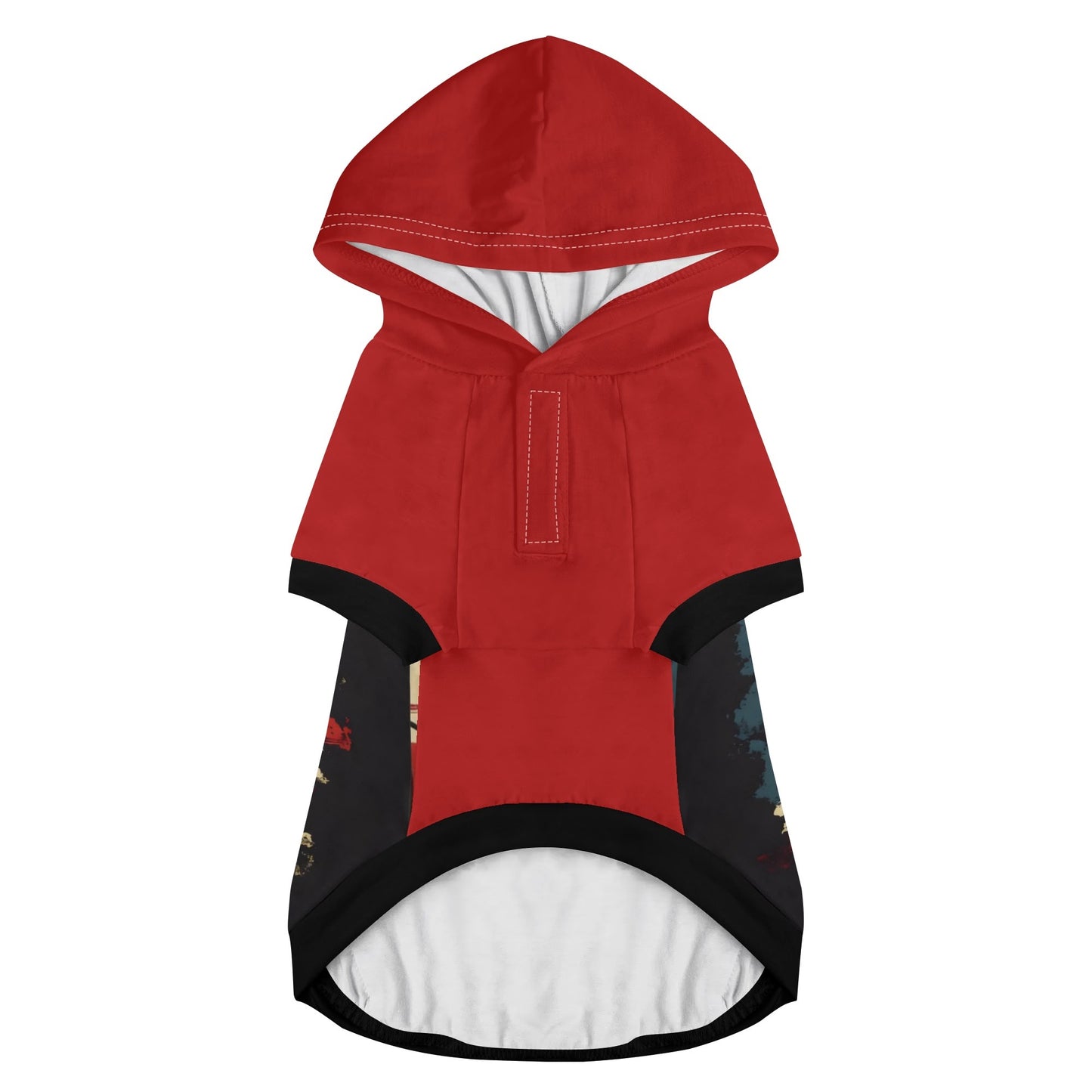 Patriotic Boston Terrier USA Flag Dog Pullover Hoodie
