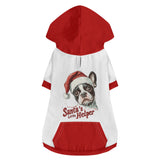 Santas Little Helper Dog Pullover Hoodie