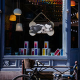 Personalized Wooden Dog Bone Shape Sign 8.4 X 5 Inches