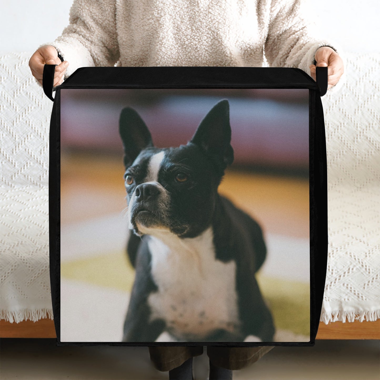 Custom Storage Box Bag Using Dog Photo