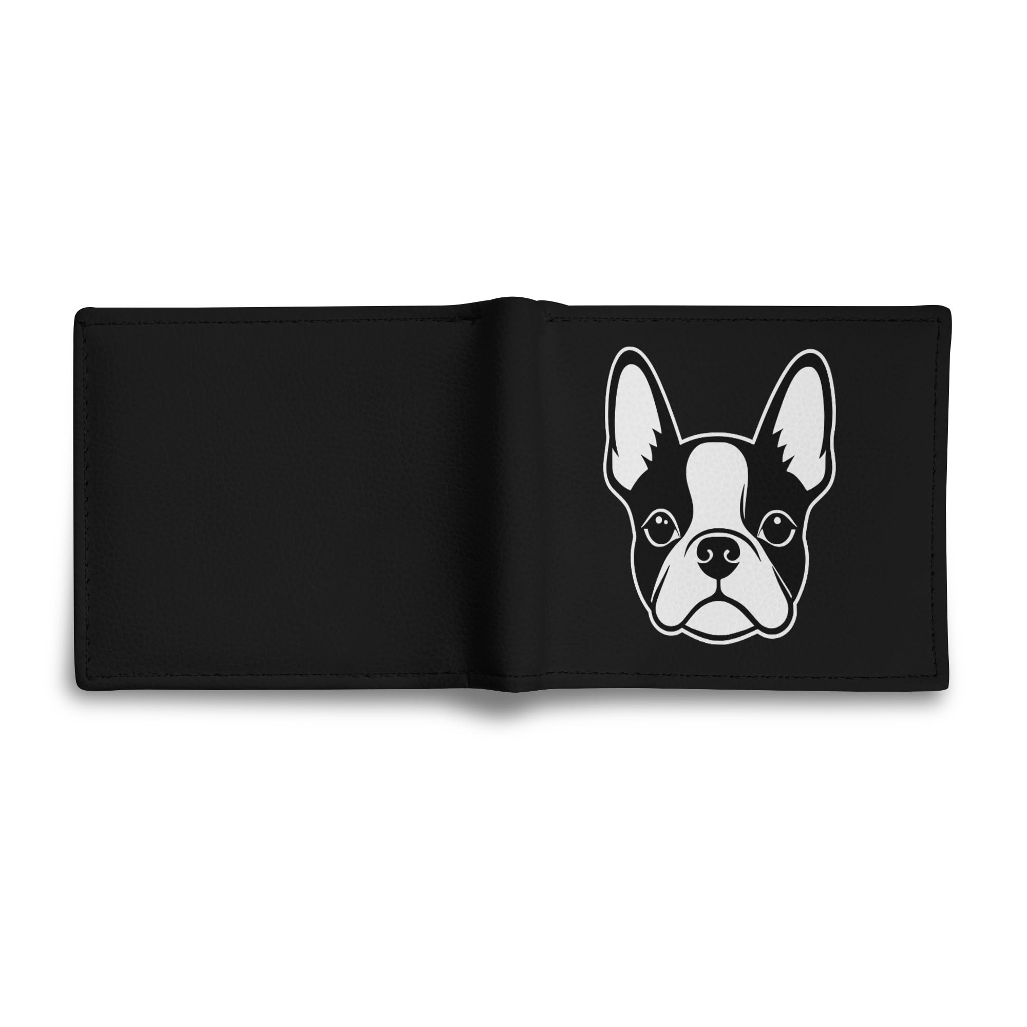 Bostie Face Mens Minimalist PU Leather Wallet