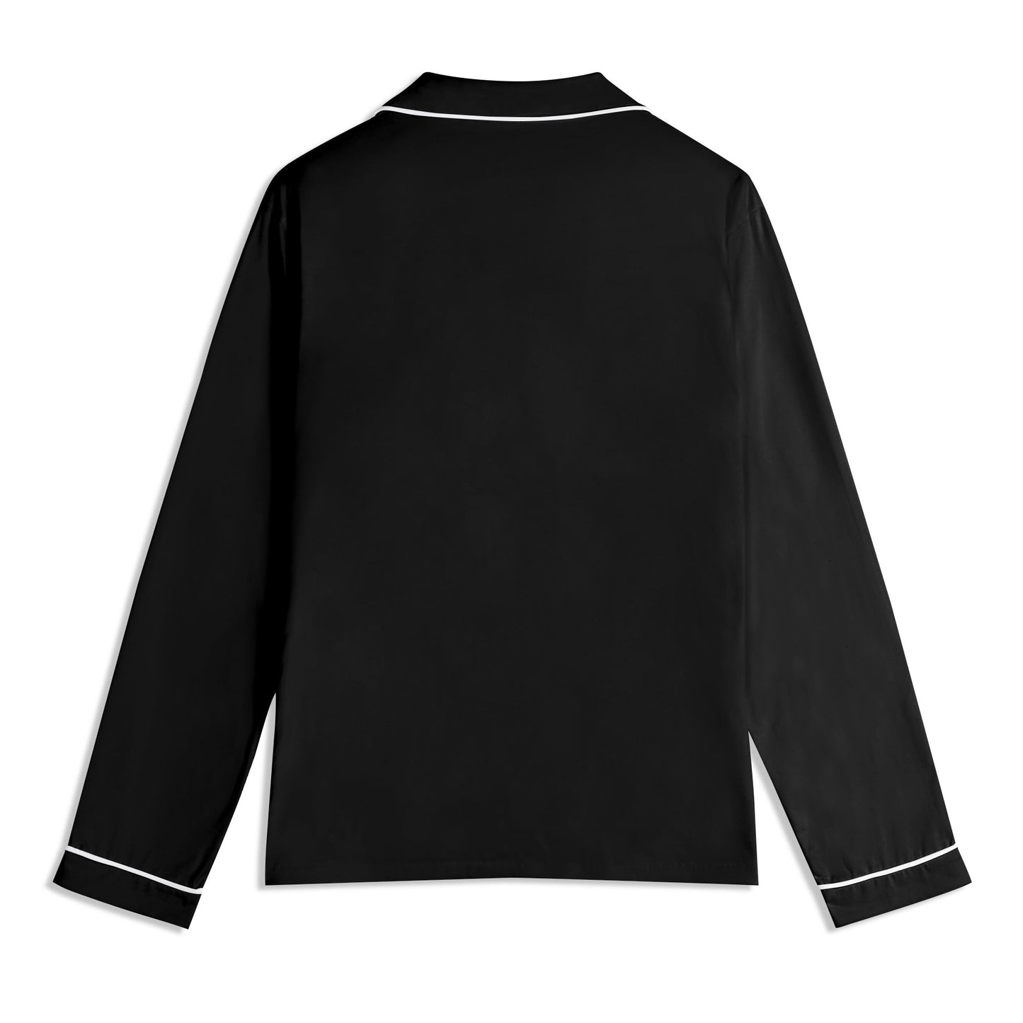 Custom Dog Portrait Unisex Long Sleeve Adult Nightwear Pajama Set Using Dog Photo and Name