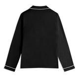 Custom Dog Portrait Unisex Long Sleeve Adult Nightwear Pajama Set Using Dog Photo and Name