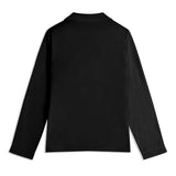 Custom Dog Portrait Unisex Long Sleeve Adult Nightwear Pajama Set Using Dog Photo and Name