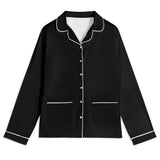 Custom Dog Portrait Unisex Long Sleeve Adult Nightwear Pajama Set Using Dog Photo and Name