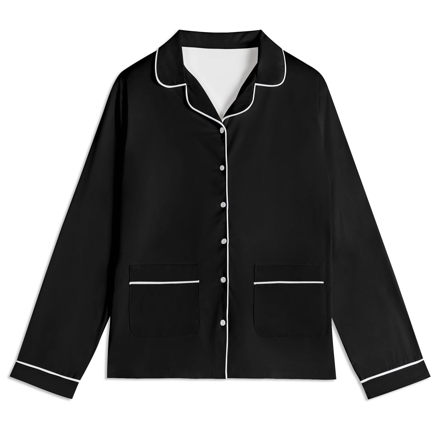 Custom Dog Portrait Unisex Long Sleeve Adult Nightwear Pajama Set Using Dog Photo and Name