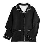 Custom Dog Portrait Unisex Long Sleeve Adult Nightwear Pajama Set Using Dog Photo and Name