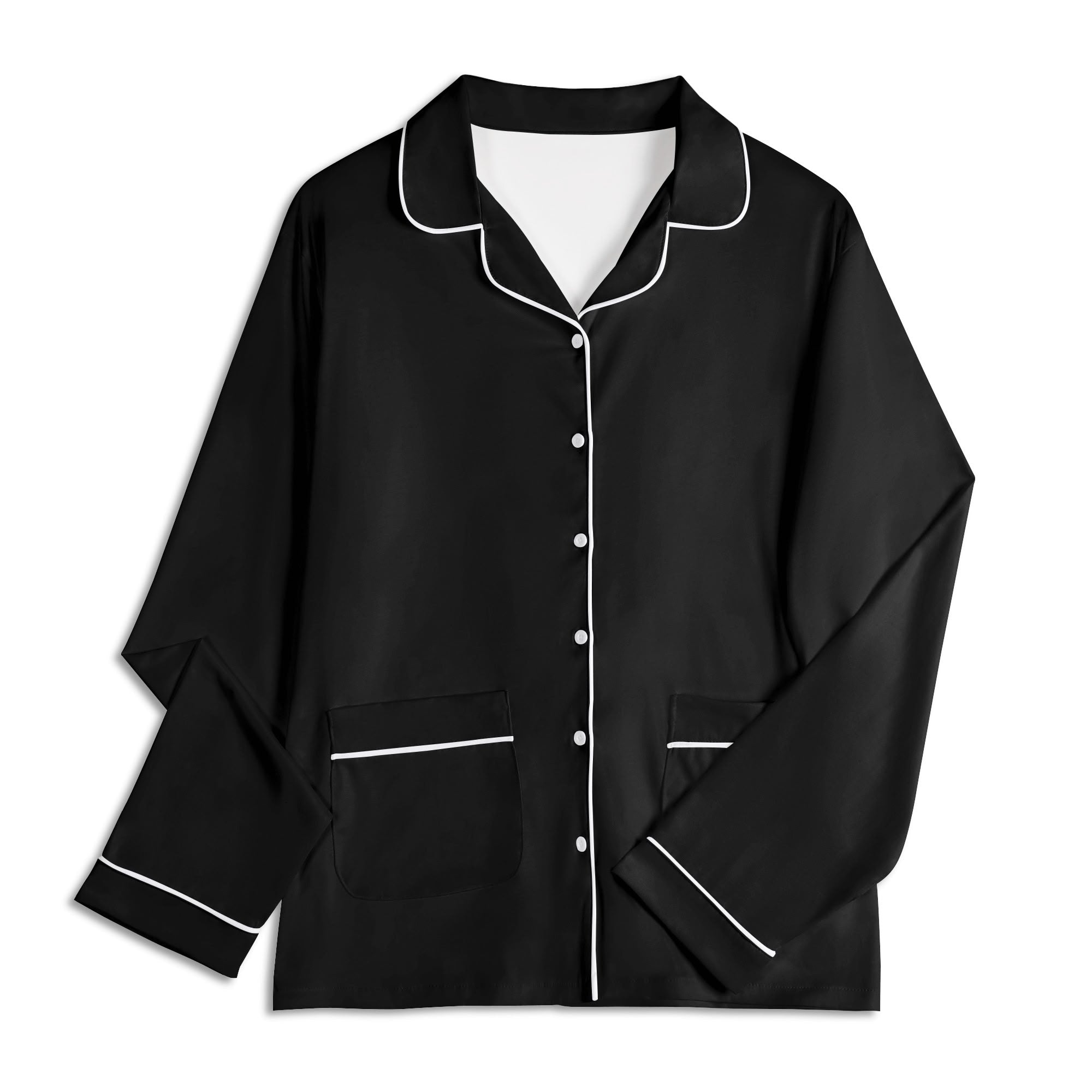 Custom Dog Portrait Unisex Long Sleeve Adult Nightwear Pajama Set Using Dog Photo and Name