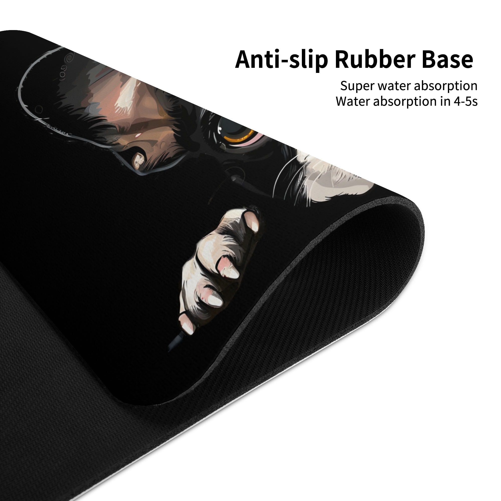 Peeking Boston Terrier Dog Diatomaceous Bath Mat