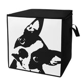 Boston Terrier Dog Head Tilt Storage Box Bag