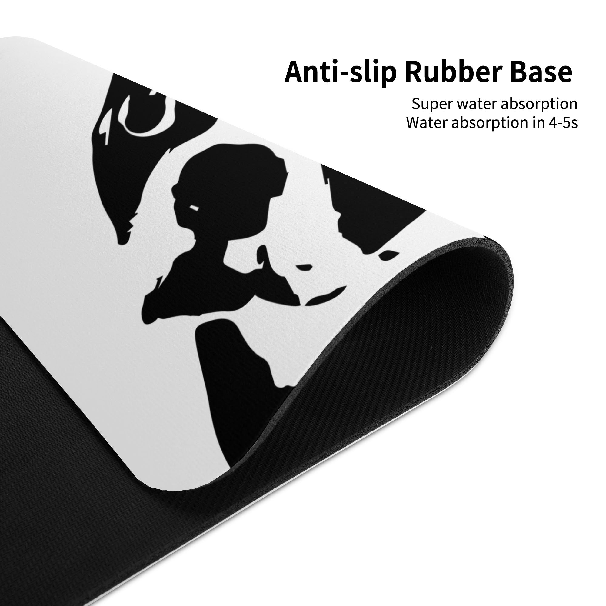 Boston Terrier Dog Head Tilt Bath Mat