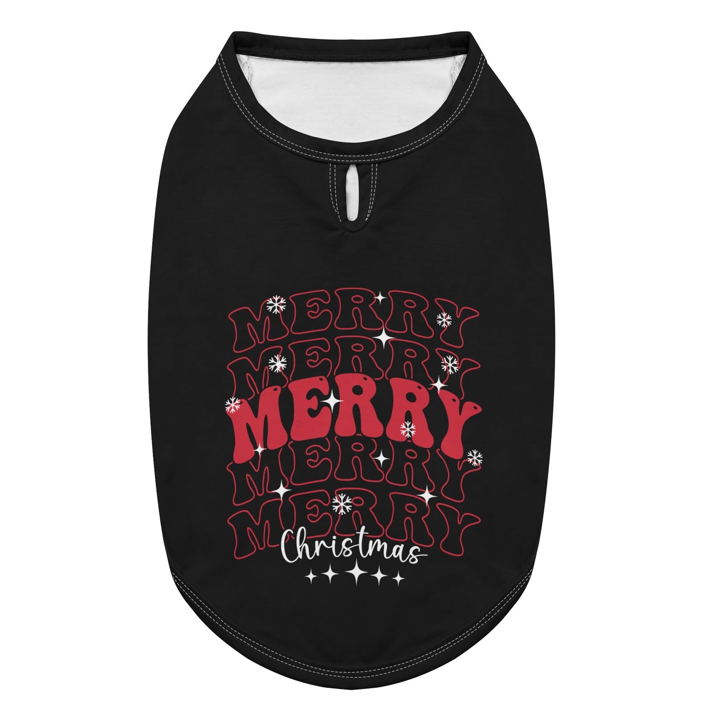 Retro Merry Christmas Dog Shirt