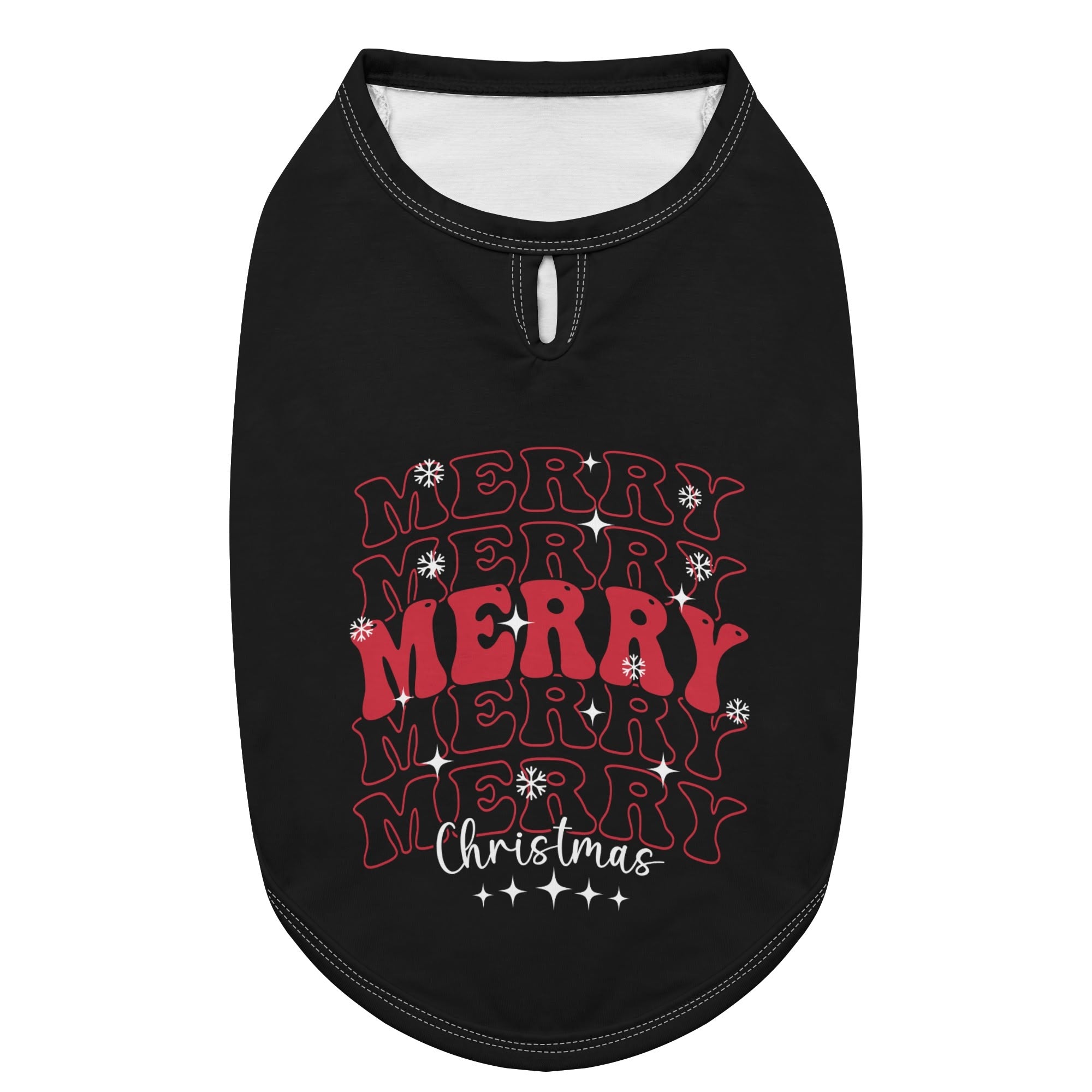 Retro Merry Christmas Dog Shirt
