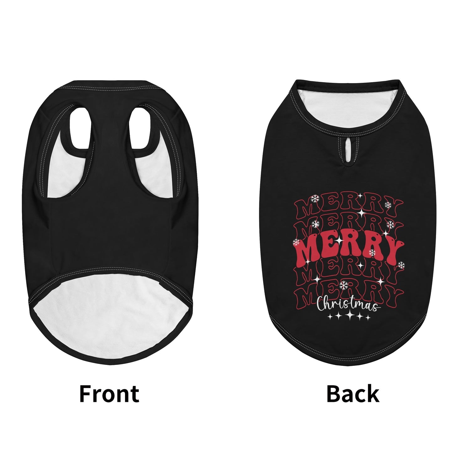 Retro Merry Christmas Dog Shirt