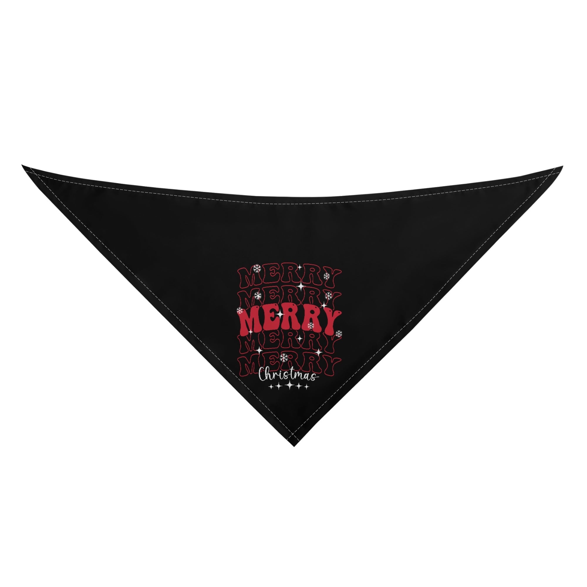 Retro Merry Christmas Dog Bandanas