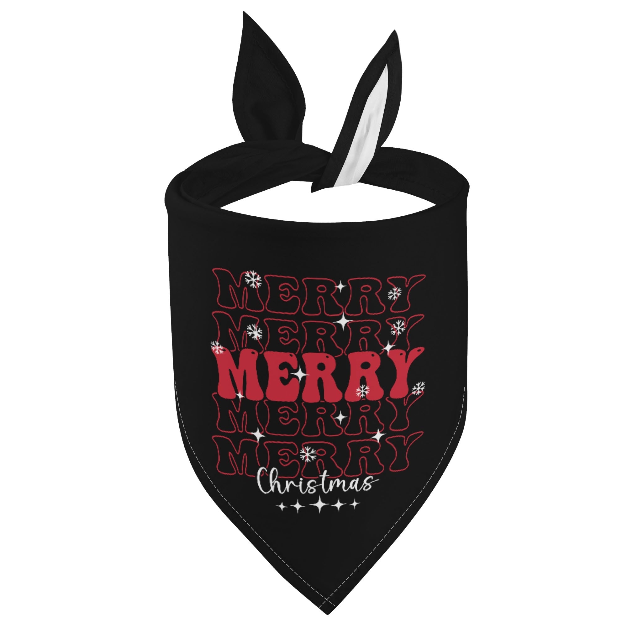 Retro Merry Christmas Dog Bandanas