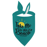Take Me To The Beach Dog Bandanas