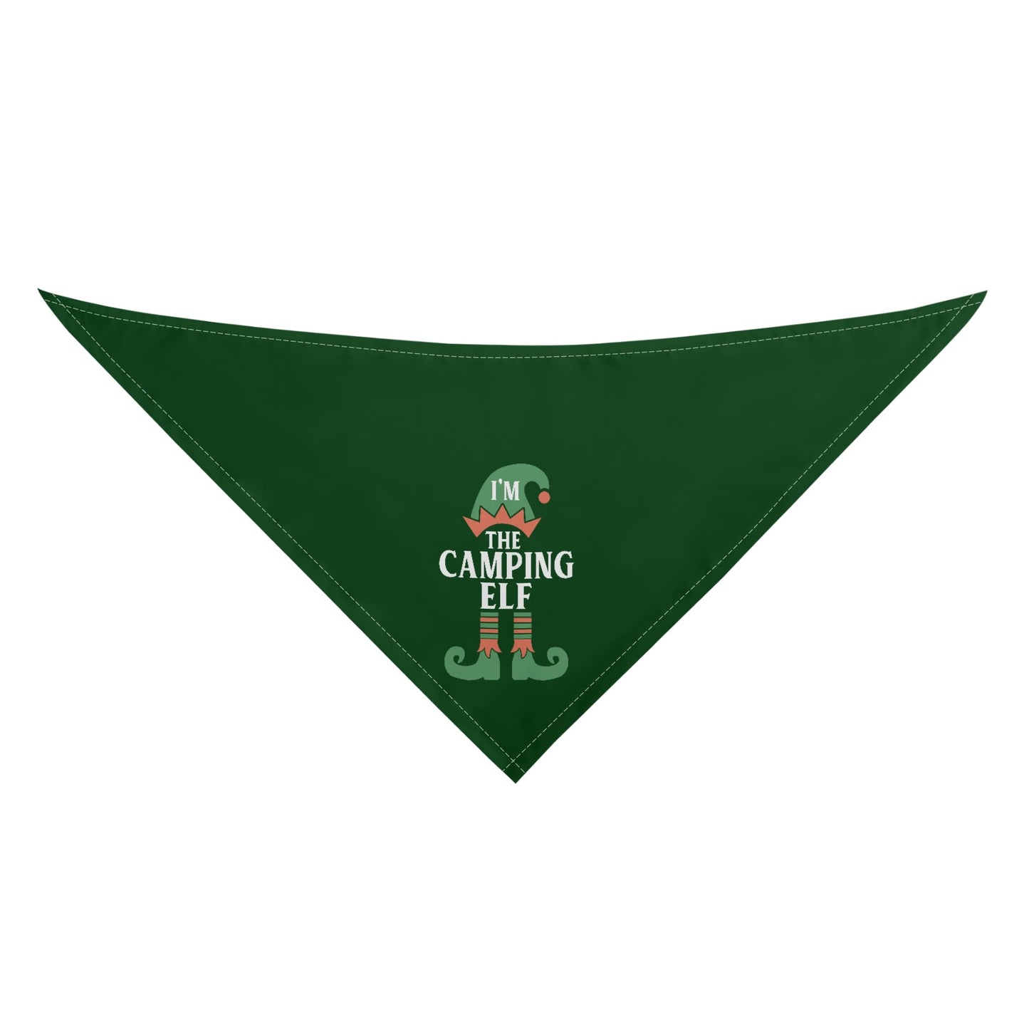 Christmas Camping Im The Camping Elf Dog Bandanas