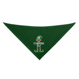 Christmas Camping Im The Camping Elf Dog Bandanas