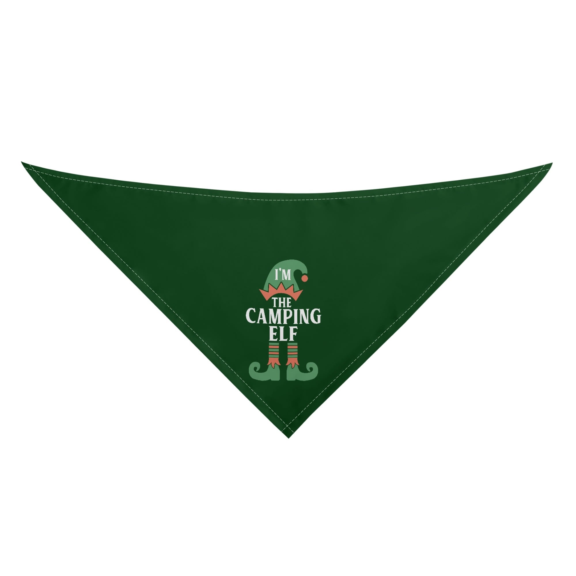 Christmas Camping Im The Camping Elf Dog Bandanas