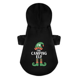 Christmas Camping Im the Camping Elf 100% Cotton Dog Fleece Hoodie