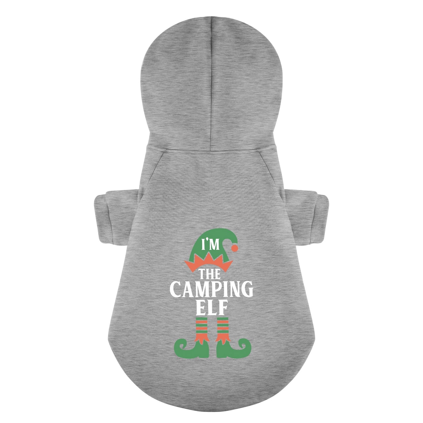Christmas Camping Im the Camping Elf 100% Cotton Dog Fleece Hoodie